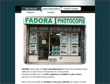 Tablet Screenshot of fadora.fr